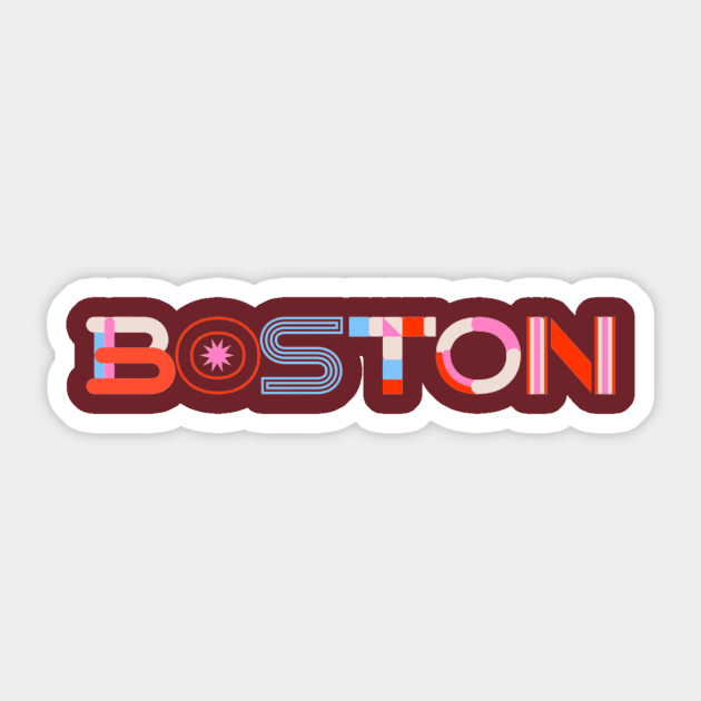 Boston Sticker by MysteriousOrchid